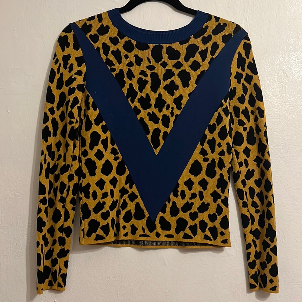 TOPSHOP LEOPARD PRINT SWEATER